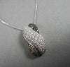 ESTATE 14KT WHITE 1.5CT X SHAPE BLACK & WHITE DIAMOND PENDANT