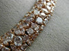ESTATE LARGE GIA 37.02CT PINK DIAMOND 18K ROSE GOLD MULTI SHAPE CLUSTER NECKLACE