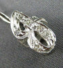 .06CT ROUND DIAMOND 14KT WHITE GOLD 3D CLASSIC SCRIPT "g" INITIAL PENDANT #15920