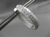 ESTATE LARGE 5.62CT DIAMOND 18KT WHITE GOLD MULTI ROW DOUBLE SIDED HOOP EARRINGS