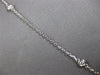 EXTRA LARGE 2.37CT DIAMOND 14K WHITE GOLD FLOWER BY THE YARD LOVE NECKLACE 27836