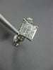 ESTATE LARGE .90CT DIAMOND 14KT WHITE GOLD 3D PRINCESS INVISIBLE ENGAGEMENT RING