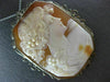 ANTIQUE LARGE 14KT WHITE GOLD FILIGREE LADY SHELL CAMEO PENDANT & BROOCH #20139