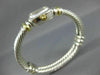 LARGE DAVID YURMAN 18K YELLOW GOLD & 925 STERLING SILVER MABE PEARL WATCH #26600
