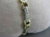 ESTATE 1.60CTW DIAMOND 14K WHITE YELLOW GOLD LOVE BRACELET F VVS 7.0" 6MM #19823