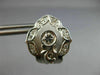 ANTIQUE .24CT DIAMOND 18KT WHITE GOLD CLASSIC FILIGREE CLIP ON EARRINGS #20450