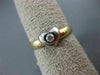 ESTATE .08CT DIAMOND 14K WHITE & YELLOW GOLD SOLITAIRE HEART PROMISE RING #21996