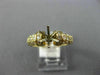 ESTATE .72CT DIAMOND 14KT YELLOW GOLD 3D ROUND PAVE SEMI MOUNT ENGAGEMENT RING