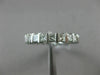 ESTATE 2.20CT PRINCESS DIAMOND 14KT WHITE GOLD 3D ETERNITY ANNIVERSARY RING 2591