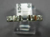 ESTATE .50CT ROUND & BAGUETTE DIAMOND 14KT WHITE GOLD ANNIVERSARY RING #18583