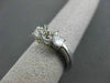 ESTATE .44CT DIAMOND 14KT WHITE GOLD 3 STONE SEMI MOUNT ENGAGEMENT RING #22464