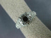 ANTIQUE WIDE .35CT DIAMOND 14KT WHITE GOLD 3D SEMI MOUNT ENGAGEMENT RING #15755
