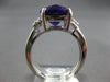 ESTATE 5.49CT DIAMOND & AAA AMETHYST 14KT WHITE GOLD OVAL & ROUND FUN LOVE RING