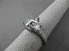 ESTATE WIDE .67CT DIAMOND 14K WHITE GOLD SEMI MOUNT LUCIDA ENGAGEMENT RING 16735