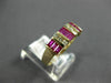 ESTATE 1.24CT DIAMOND & AAA RUBY 14KT YELLOW GOLD 3D CLASSIC ANNIVERSARY RING