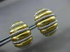 ESTATE LARGE 18KT WHITE & YELLOW GOLD 3D MULTI ROW TWISTED CLIP ON EARRINGS