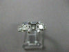 ESTATE .50CT DIAMOND 14KT WHITE GOLD 3 STONE SEMI MOUNT ENGAGEMENT RING #22429