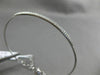 ESTATE .32CT DIAMOND 14K WHITE GOLD 3D CLASSIC PAVE TWO ROW LOVE BANGLE BRACELET