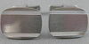 ANTIQUE LARGE 14K WHITE GOLD RECTANGLE ENGRAVABLE MONOGRAM CUFFLINKS 20MM #2091