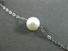 ESTATE AAA PEARL 14KT WHITE GOLD PEARL BY THE YARD DIAMOND CUT NECKLACE #24949