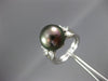 ESTATE .75CT DIAMOND & AAA TAHITIAN PEARL PLATINUM ROUND & PEAR SHAPE LOVE RING