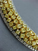 ESTATE LARGE 51.48CT WHITE & FANCY YELLOW DIAMOND 18KT TWO TONE GOLD 3D NECKLACE