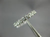 ESTATE .75CT DIAMOND 14K WHITE GOLD 3D 3mm SHARE PRONG WEDDING ANNIVERSARY RING
