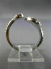 ESTATE WIDE .65CT DIAMOND 14KT WHITE GOLD 3D DOUBLE CIRCULAR PAVE FUN RING