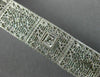 ANTIQUE WIDE & LONG .15CT DIAMOND 14K WHITE GOLD FILIGREE TENNIS BRACELET #26025