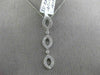 ESTATE WIDE .55CT DIAMOND 18KT WHITE GOLD BY THE YARD FILIGREE FLOATING PENDANT