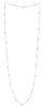 ESTATE 8.35CT DIAMOND 18KT WHITE GOLD 3D CLASSIC ROUND BY THE YARD FUN NECKLACE