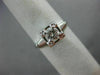 ANTIQUE OLD MINE .54CT ROUND CUT DIAMOND 14KT WHITE GOLD ENGAGEMENT RING #22209