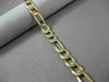 ESTATE WIDE 14KT YELLOW GOLD CLASSIC SOLID ITALIAN FIGARO WOMEN BRACELET #22862
