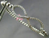 ESTATE .70CT DIAMOND 14KT WHITE GOLD 3D INFINITY FLEXIBLE LOVE BANGLE BRACELET