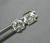 ESTATE .40CT DIAMOND 14KT WHITE GOLD 3D SOLITAIRE TENSION STUD EARRINGS #17278