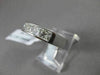 ESTATE 1.54CT DIAMOND 14K WHITE GOLD 5 STONE PRINCESS CHANNEL ANNIVERSARY RING