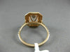 LARGE 2.49CT DIAMOND & AAA MORGANITE 14KT ROSE GOLD OCTAGON HALO ENGAGEMENT RING