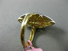 ESTATE EXTRA LARGE 1.33CT DIAMOND 18KT WHITE & YELLOW GOLD 3D MARQUISE PAVE RING