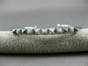 ESTATE .20CT DIAMOND 14KT WHITE GOLD PYRAMID SPIKE FLEXIBILE FUN BANGLE BRACELET