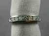 ESTATE .40CT DIAMOND PLATINUM 3D CLASSIC CHANNEL WEDDING ANNIVERSARY RING #18808