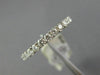ESTATE .50CT DIAMOND 18K WHITE GOLD 3D CLASSIC SEMI ETERNITY ANNIVERSARY RING