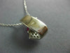 ESTATE 1.21CT DIAMOND & AAA RUBY 14KT WHITE GOLD 3D BOW CLUSTER PENDANT #1131
