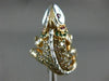 1.34CT FANCY COLOR DIAMOND & MULTI COLOR GEM 18KT WHITE & ROSE GOLD IGUANA RING