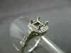 ESTATE .50CT DIAMOND 14KT WHITE GOLD HALO SETTING SEMI MOUNT ENGAGEMENT RING 435