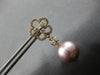LARGE 1.11CT DIAMOND & AAA PINK SOUTH SEA PEARL 18KT ROSE GOLD HANGING EARRINGS