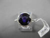 ESTATE 2.66CTW DIAMOND & AAA EXTRA FACET AMETHYST 14KT WHITE 3D FILIGREE RING