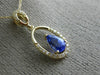 ESTATE .52CT DIAMOND & AAA TANZANITE 14KT YELLOW GOLD CLASSIC TEAR DROP PENDANT