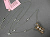 ESTATE .70CT WHITE & PINK DIAMOND 18KT WHITE & ROSE GOLD 3D THREE STONE PENDANT
