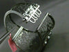 ESTATE EXTRA WIDE 1.30CT DIAMOND 14KT BLACK GOLD 4 CLOVER HEART BANGLE BRACELET