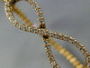 ESTATE .70CT DIAMOND 14KT ROSE GOLD 3D INFINITY FLEXIBLE LOVE BANGLE BRACELET